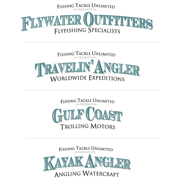 Fishing Tackle Unlimited, Logo Design, Company Logo Design Custom Brand