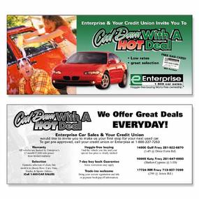 Enterprise Car Sales direct mail advertising  Direct Mail