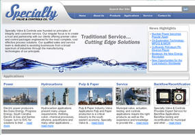 Industrial Supply & Service Web Site Development  Web Design