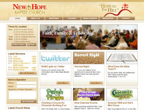 New Hope Baptist Church  Web Design